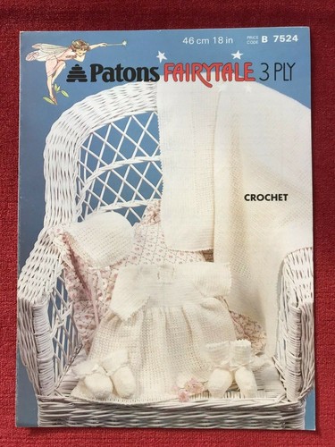 Patons Original 1980's Baby Child 3 Ply Crochet Patterns  370.1.01 - Picture 4 of 7