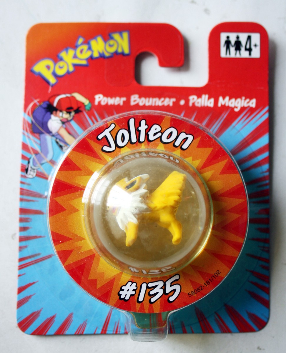 Rare Vintage 1999 Pokemon Power Bouncer Jolteon #135 Ball Hasbro