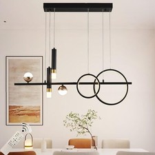 Modern Chandeliers for Dining Room Dimmable Led Linear Pendant Light with Rem...