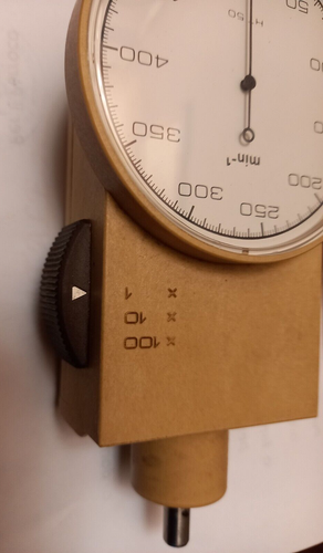 TACHIMETRO ANTICO-CONTAGIRI-MISURATORE DI VELOCIA'- MARCA ABC-VINTAGE ANALOGICO - Foto 4 di 8