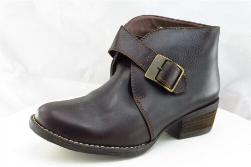 Mas Boot Sz 7.5 M Short Boots Brown Leather Women - Afbeelding 1 van 7
