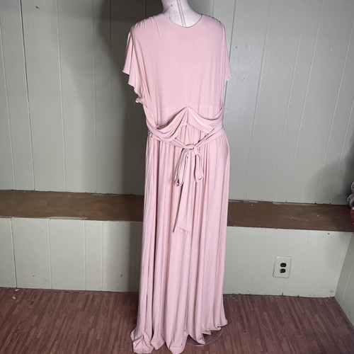 BHLDN Mendoza Bridesmaids Dress Gown Blush Pink Size 22 READ - Picture 5 of 10