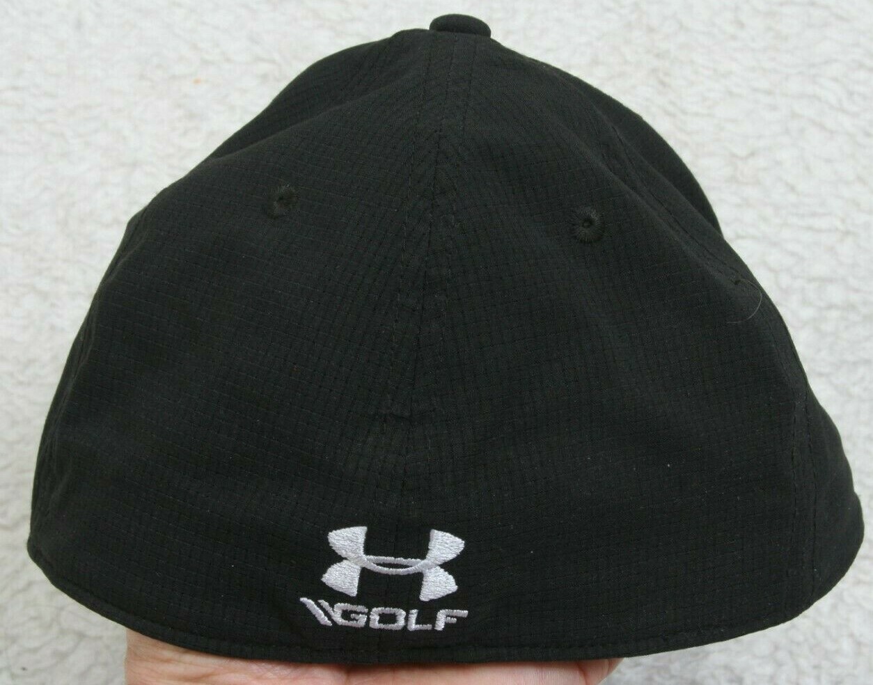Under Armour Black White Solid Baseball Hat Adult… - image 8