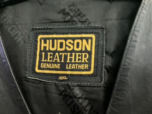 Husdon Leather vest 4XL Black - Picture 3 of 5