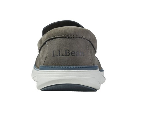 L.L. Bean Kennebec Slip On Loafers Men's Size 13 Asphalt Grey Leather NEW - Picture 3 of 11