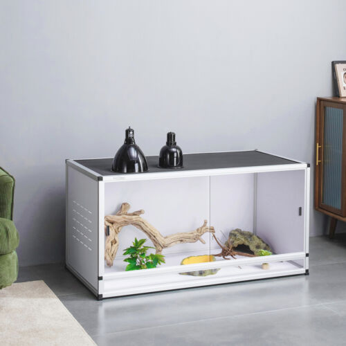 Reptile Enclosure Up to 4*2*2FT Snake Tank Terrarium 120 Gallon Stackable Cage - Picture 18 of 21