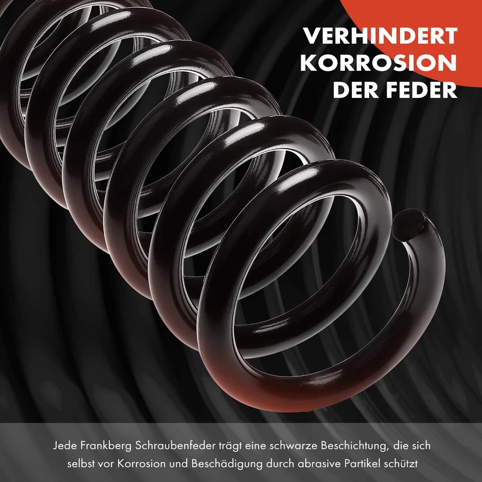 2x Feder Fahrwerksfeder Federn Hinten für VW Golf 5 1K 6 AJ Plus 5M Jetta Skoda - Bild 4 von 4