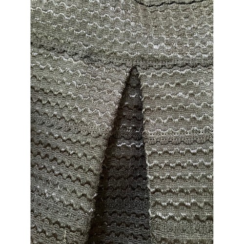 Ann Taylor women's Pleated Skirt Textured A-Line Career Party Black 2 Stretch - Picture 4 of 8