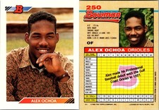 ALEX OCHOA - 1992 Bowman Fresh Rip-Mint Condition - Baltimore O's