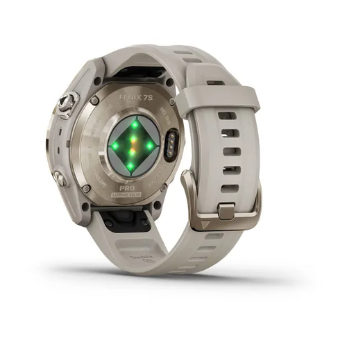 Reloj inteligente deportivo Garmin Fenix 7S PRO 42 m zafiro solar GPS dorado suave/arena ligera - Imagen 9 de 10
