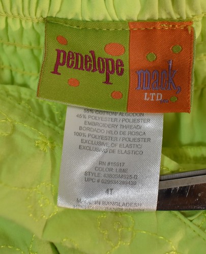 Penelope Mack Dress Eyelet Green Size 4T Girl's - Picture 6 of 6