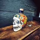 Talavera Skull Decanter | Small Day of the Dead Ceramic Bottle