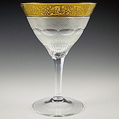 SPLENDID Gold Banded by MOSER Wine 7.75" NEW NEVER USED made in Czech Republic - Picture 4 of 12