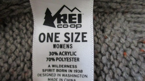 REI~SCIARPA MAGLIONE GRIGIO~Taglia unica donna - Foto 2 di 2