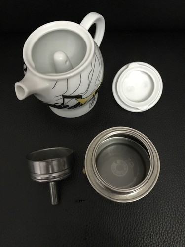 Ancap Carina Jazz Moka Pot Express Stove Top Espresso Coffee Maker Porcelain - Bild 8 von 11