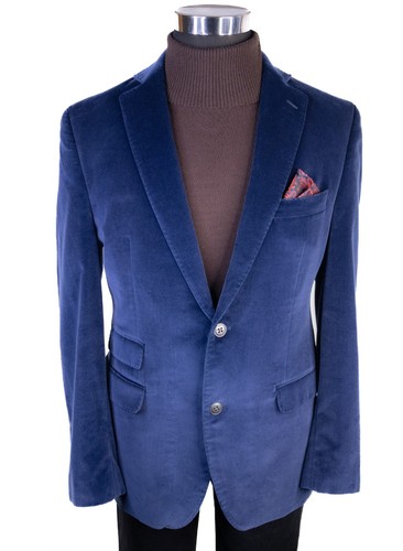 Tallia Men's Navy Blue Blazer Sport Coat Blazer Sz 42R - Elegant Party Jacket - Picture 2 of 13