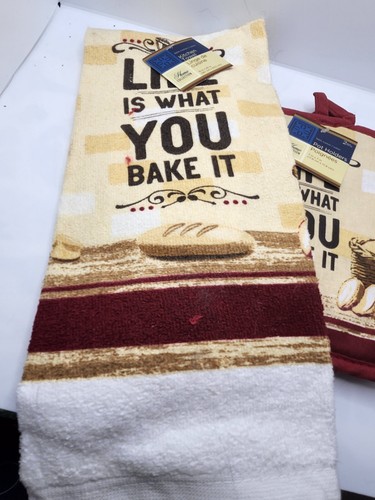 Geschirrtuch & Topflappen Set - Life is what you Bake It - Bild 3 von 4