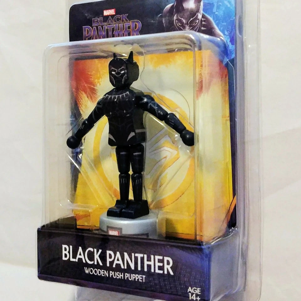Деревянная кукла-толкатель из фильма Black Panther эксклюзивный выпуск Wakouwa новая нераспакованная - Изображение 2 из 4