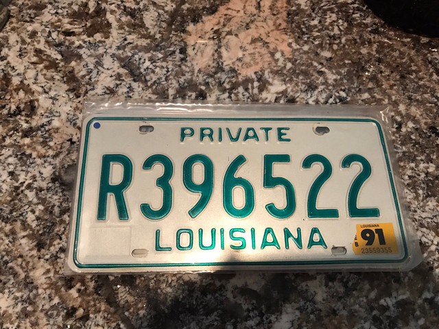 louisiana license plate louisiana license plate