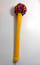 BRIGHT YELLOW MULTICOL POM ALIGNMENT STICK COVER. NEW ErosGifts DESIGN, 12" LONG