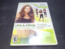 Jillian Michael's Fitness Ultimatum 2009 Nintendo Wii EX+NM cond disc COMPLETE-!