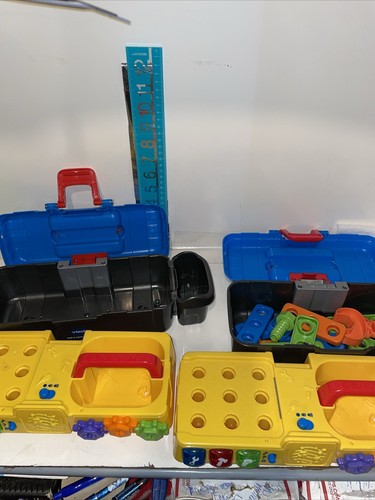 2 Vtech Drill and Learn Toolbox’s, Lights Multicolor Only 1 Has Tools No Drill - Picture 7 of 10