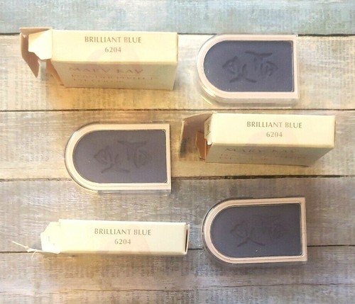 Lote de 3 Polvo Mary Kay Tono Color de Ojos Perfecto AZUL BRILLANTE (6204) RARO - Imagen 3 de 5
