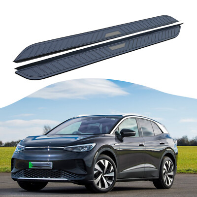 Black Running Board fit for Volkswagen ID.4 2022-2025 Side Step Nerf Bar 2PCS