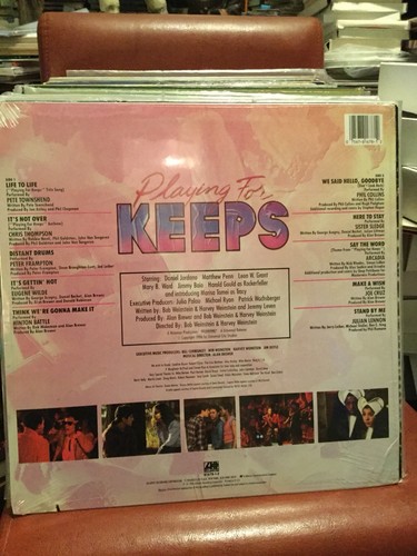 PLAYING FOR KEEPS * ORIGINAL SOUNDTRACK LP * SEALED * 1986 * ATLANTIC LABEL - Picture 2 of 2