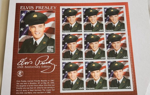 THE ELVIS PRESLEY EDICIONES 25 ANIVERSARIO 2002 COLECCIÓN DE SELLOS HOJAS COMO NUEVAS - Imagen 7 de 12