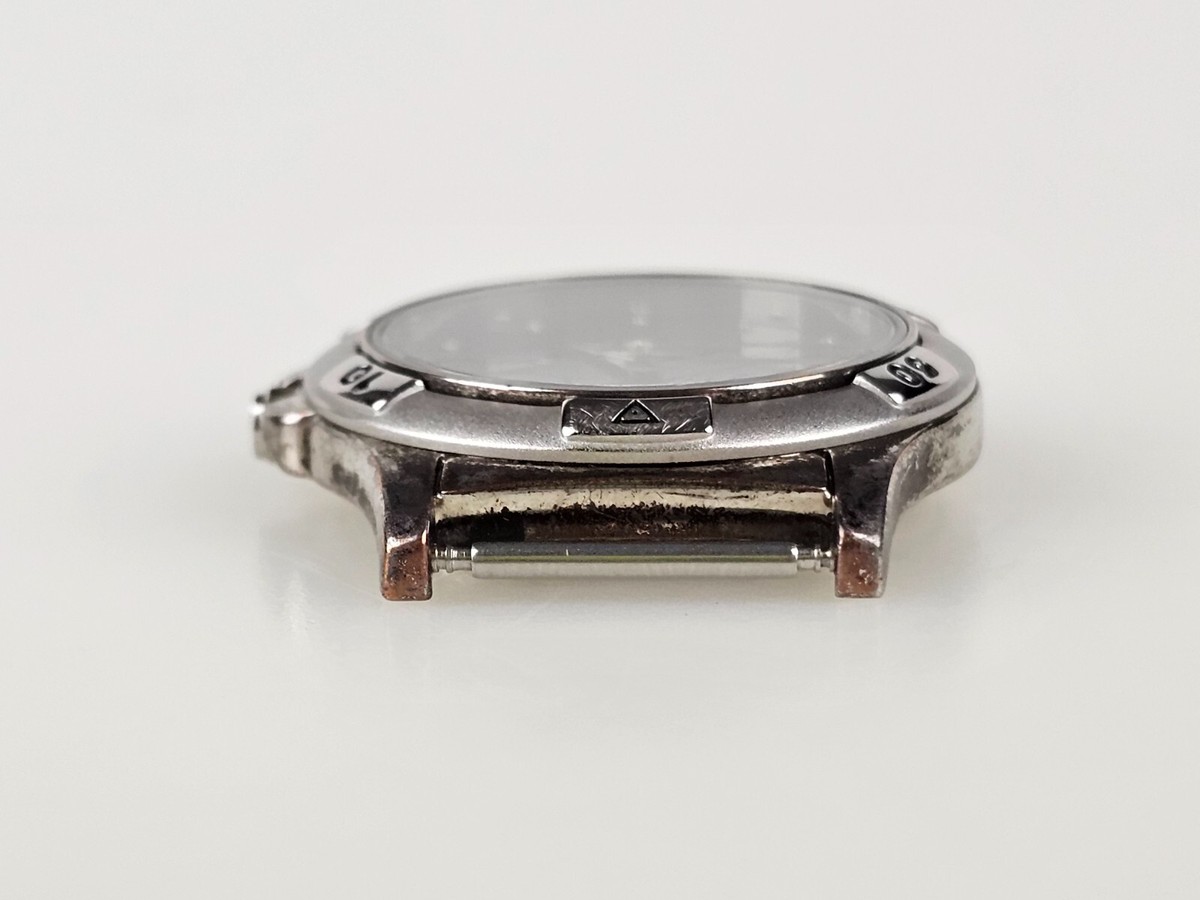 Flash Silver Tones Black Dial Tomax USA Japan Movement VTG