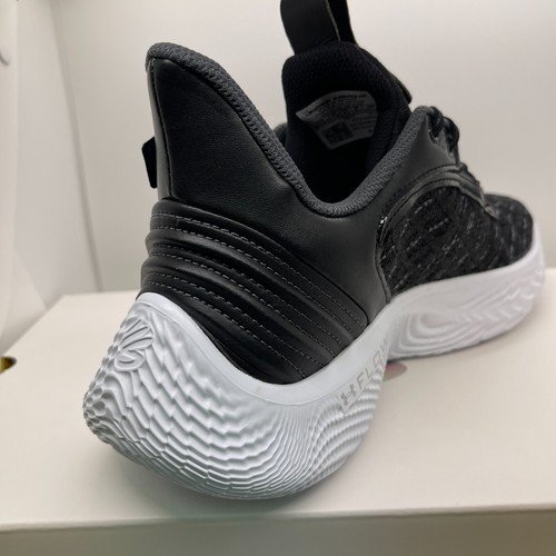 Under Armour Team Curry Flow 9 Black White Size 8.5M Basketball Shoe 3025631-001 - Picture 12 of 20