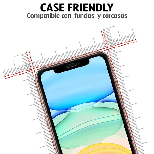 Protector Pantalla Iphone 6-7-8/Plus-X/XS-XR-XS Max-11-11 Pro-11 Pro Max 3D 9H - Imagen 7 de 23