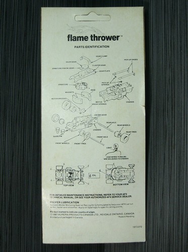 1970's SLOT CAR AuRoRa AFX EX Porsche 917 Flamethrower w/Packaging VINTAGE HO - Picture 9 of 9