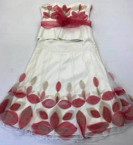 COAST Obreon Stunning Skirt & Bustier, Ivory Size UK12 BUSTIER Size UK14 SKIRT - Picture 6 of 18
