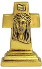 Cross Jesus Christ Antique Brass idol Statue Figurine For Table & Gifting