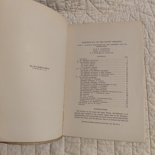 Rare 1931 Insect Abdomen Morphology Part 1-3 Smithsonian Publication Snodgrass - Bild 5 von 24