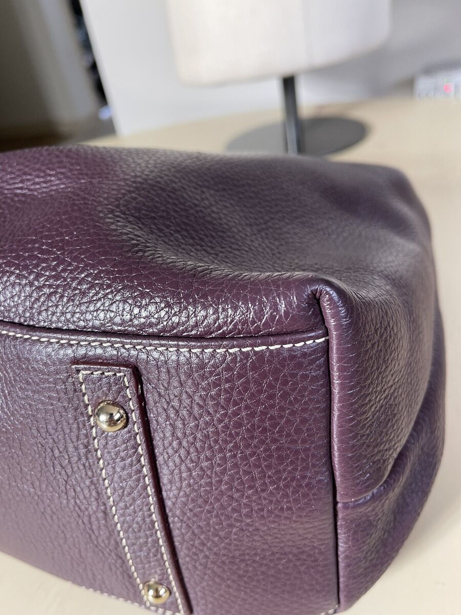 Dooney Bourke BELVEDERE Pebble Leather Logo Lock Hobo Handbag 274 Shoulder