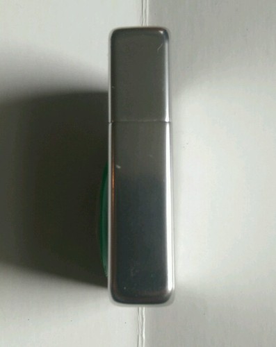 Vintage windproof flip top lighter Aluminum made in USA green clover NOSa6 - Picture 5 of 12