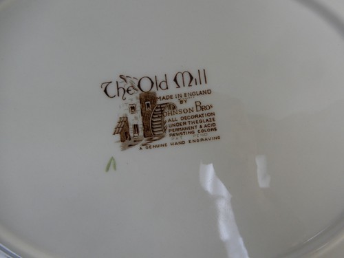 Johnson Brothers "The Old Mill" Piatto Marrone Multicolore 13-3/4" - Foto 3 di 3