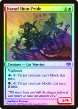 Nacatl Hunt-Pride FOIL Conflux NM White Uncommon MAGIC GATHERING CARD ABUGames
