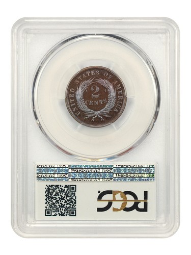 1868 2c PCGS Proof 67 BN ex: D.L. Hansen - Picture 2 of 6