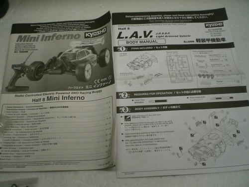 Kyosho Half 8 LAV MINI INFERNO RC Auto Sehr seltenes Rar RTR OVP Seltenheit - Bild 9 von 11