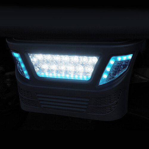 Club Car Precedent LED Multi Color Light Bar Bumper Kit 2004-Up Golf Cart - Picture 4 of 10
