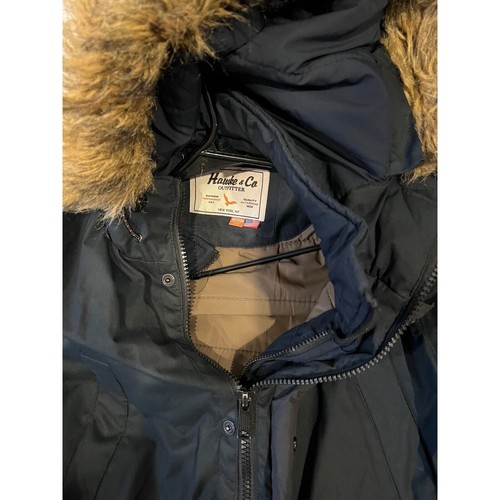 Hawke & Co Hooded Black Parka Mens M - Picture 4 of 4