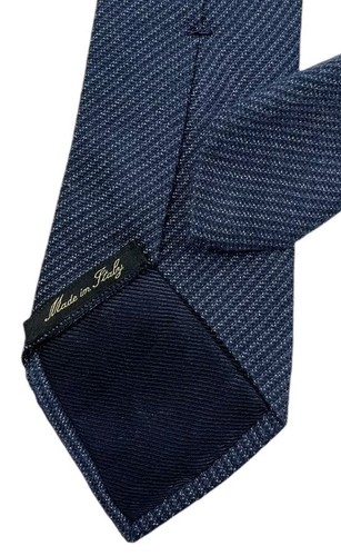 MASSIMO DUTTI XL Blue Striped Silk Blend LUXURY Tie ITALY - Picture 5 of 5