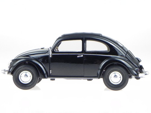 VW escarabajo Beetle Classic negro coche en miniatura 18040 Welly 1/18 - Imagen 4 de 7