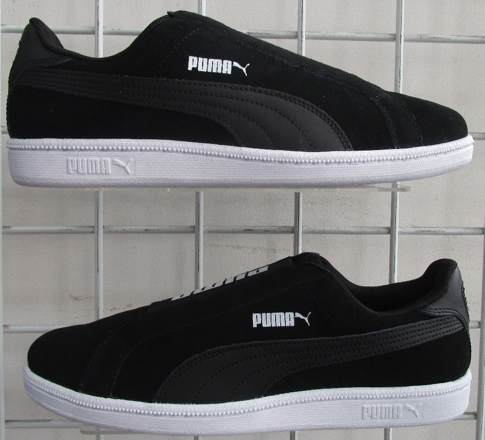 Homme Puma Smash Slip-On Sneakers, New Noir Blanc Suede Sport Walking Chaussures 8.5 Homme Puma Smash Slip-On Sneakers, New Noir Blanc Suede Sport Walking Chaussures 8.5