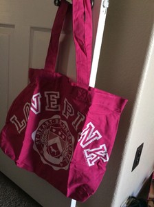 Limited Edition New Victoria/'s Secret PINK Iridescent Shine Tote Bag