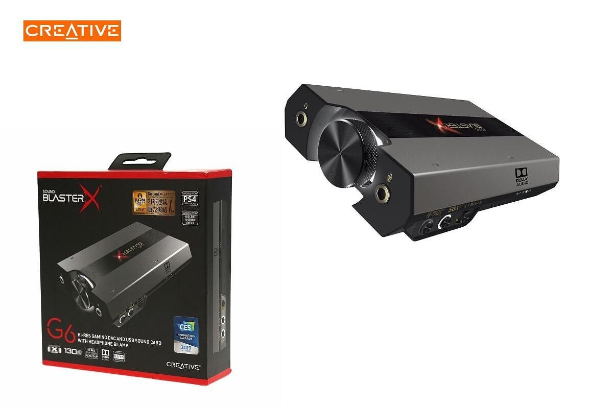 Creative Sound BlasterX G6 ゲーミング アンプ Sound BlasterX G6: The best gaming DAC and USB sound card on